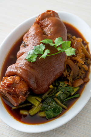 Stewed Pork Knuckle or Stewed Pork Leg - Asian food style