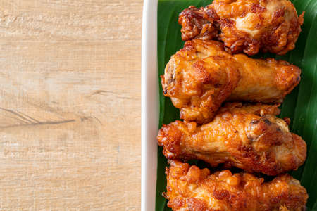 Crispy Fried Chicken Drumsticks with Fish Sauceの写真素材