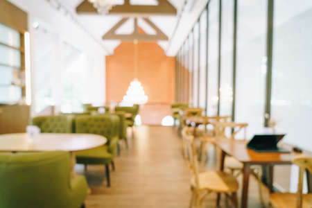 abstract blur coffee shop cafe and restaurant for backgroundの写真素材