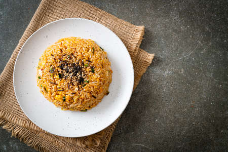 fried rice with egg in Korean style - Asian food styleの写真素材