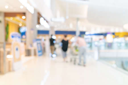 abstract blur and defocused shopping mall and retail store for backgroundの写真素材