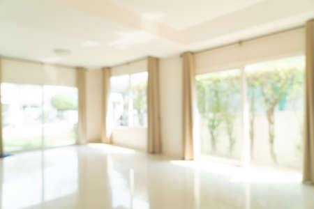 abstract blur empty room in a house for background