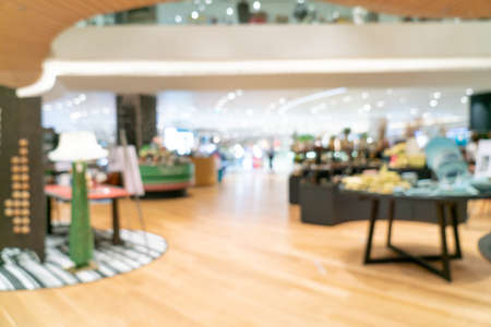 abstract blur luxury shopping mall and retail store for backgroundの写真素材