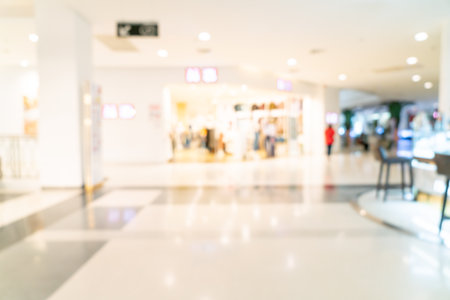 abstract blur shop and retail store in shopping mall for backgroundの写真素材