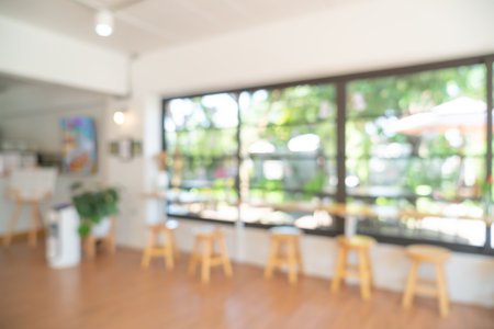 abstract blur coffee shop cafe and restaurant for backgroundの写真素材