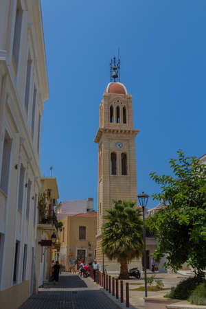 Rethymno, Greece - August  5, 2016:  Metropolitan church. Holy Metropolis of Rethymno and...