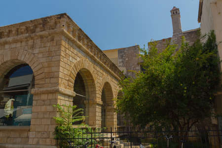 Rethymno, Greece - August  3, 2016:  Archaeological Museum of Rethymno. Rethymno is the 3rd largest city of the island. Crete attracts 2.8 million annual tourists (2011).のeditorial素材
