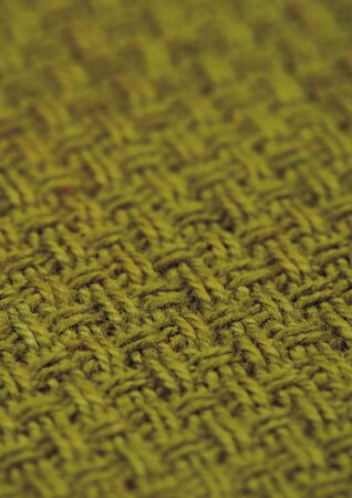 Close-up of a green woven fabric
