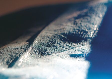 Close-up of blue fabricの写真素材