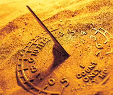 Close-up of a sun dial