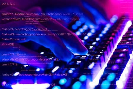 Programmers and cyber security technologies design websites and security in the Social World, cyber...