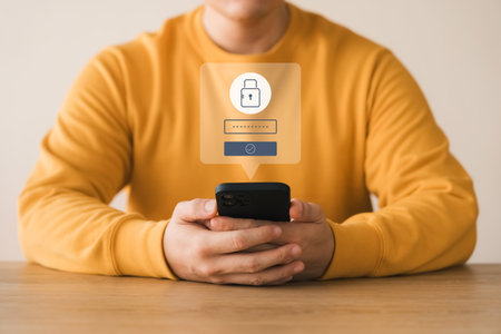 Cyber ââsecurity and data protection, businessman using smartphone internet network security, protect business and financial transaction data from cyber attack, user private data security encryption.の写真素材