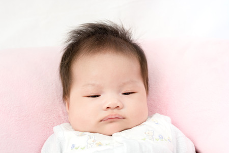 Portrait of adorable baby girl.の写真素材