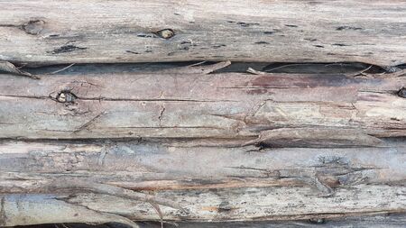 Old brown wood pattern and texture for background. Rustic wooden horizontalの写真素材