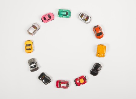 Car in circleの写真素材