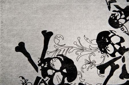 Skull textureの写真素材