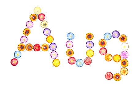 August abbreviationの写真素材