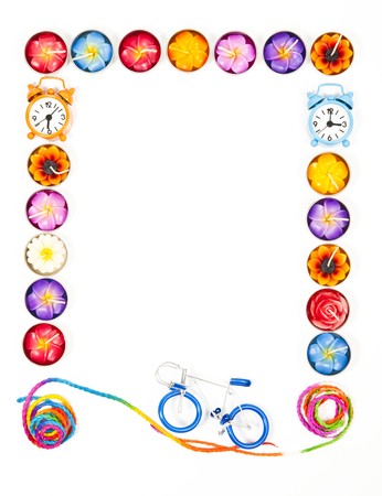 Bike photo frameの写真素材