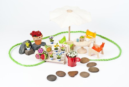 Coffee and flower shopの写真素材