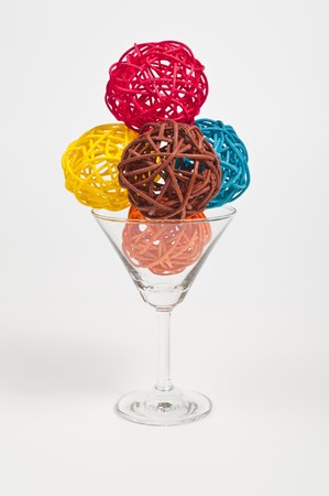 colorful ice creamの写真素材