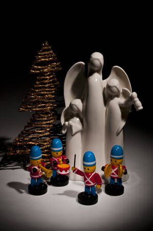 Three Angels with marching bandの写真素材