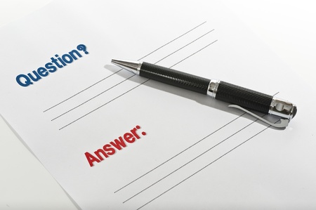 Question and Answerの写真素材