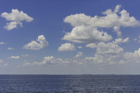 Beautiful group of cloud in blue skyの写真素材