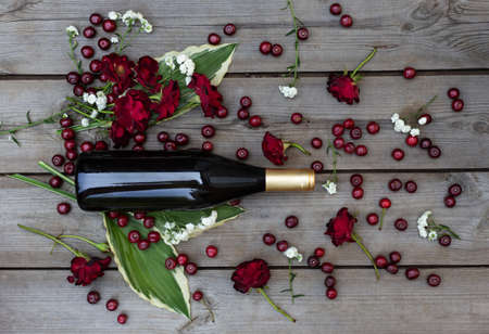 Ingredients for sangria.