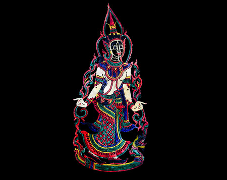 Shadow puppetry performance arts from southern Thailand called Nang Talungのeditorial素材