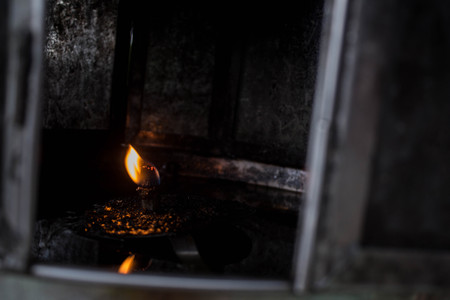 Lamp in the cabinetの写真素材