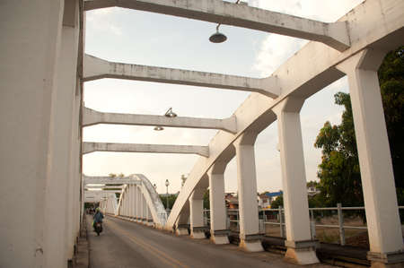 Ancient bridge in Northern of Thailand  の写真素材
