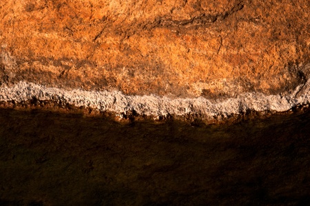 Texture on stone in hot spring の写真素材
