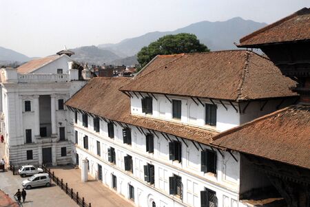 Top view of palace Durbar Square in Kathmandu city,Nepal のeditorial素材