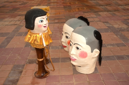 Hua Toa is traditional mask in Thailand の写真素材