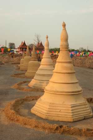 Sand pagoda の写真素材