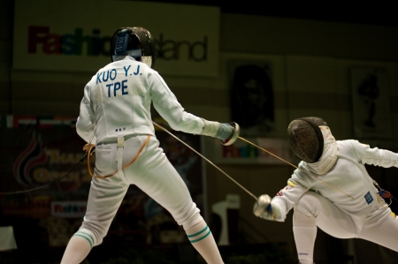 Thailand Open Fencing Championships 2012 in Bangkok,Thailand のeditorial素材