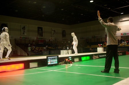 Thailand Open Fencing Championships 2012 in Bangkok,Thailand のeditorial素材
