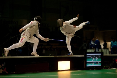 Thailand Open Fencing Championships 2012 in Bangkok,Thailand のeditorial素材