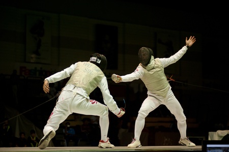 Thailand Open Fencing Championships 2012 in Bangkok,Thailand のeditorial素材