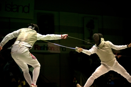 Thailand Open Fencing Championships 2012 in Bangkok,Thailand のeditorial素材