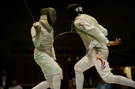 Thailand Open Fencing Championships 2012 in Bangkok,Thailand のeditorial素材