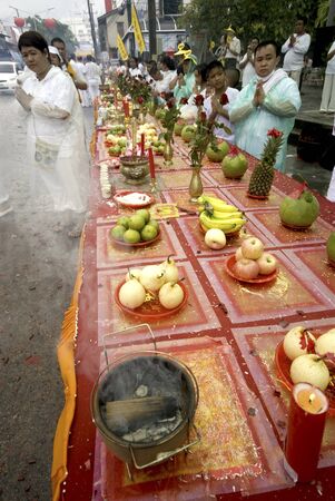 Vegetarian festival in Phuket , Southern of Thailand  のeditorial素材
