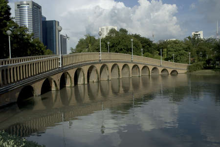 Bridge in the garden  の写真素材