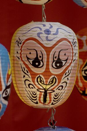 Chinese mask Lanterns  の写真素材