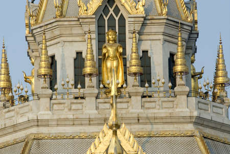 Thai art roof at church  の写真素材