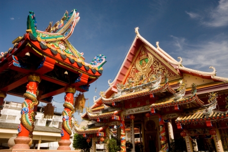Chinese temple in Thailandのeditorial素材
