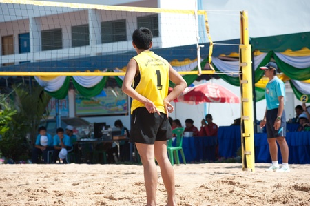 Beach volleyball in 40th Thailand University Games のeditorial素材