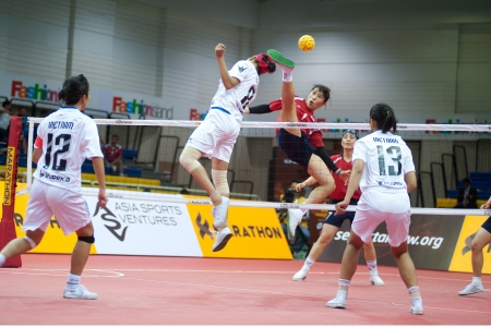 Sepaktakraw sport のeditorial素材