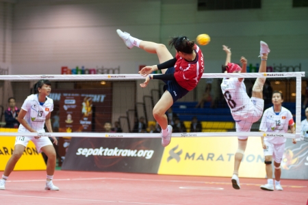 Sepaktakraw sport のeditorial素材