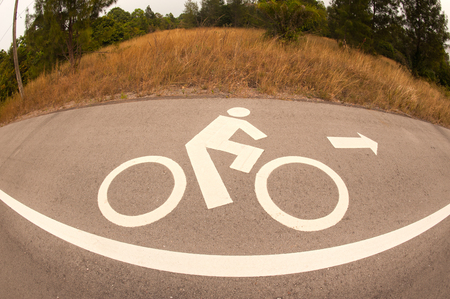 Bicycle lane  の写真素材
